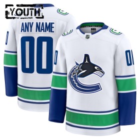 Vancouver Canucks tröja Customized Fanatics Premium 2024-25 Vit Borta - NHL Tröjor Barn